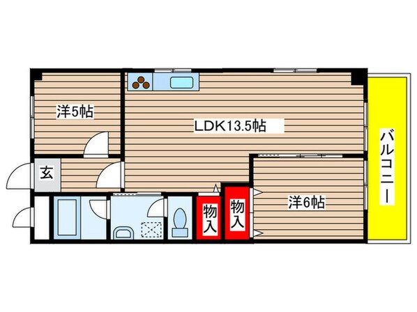 エクセル塩釜の物件間取画像